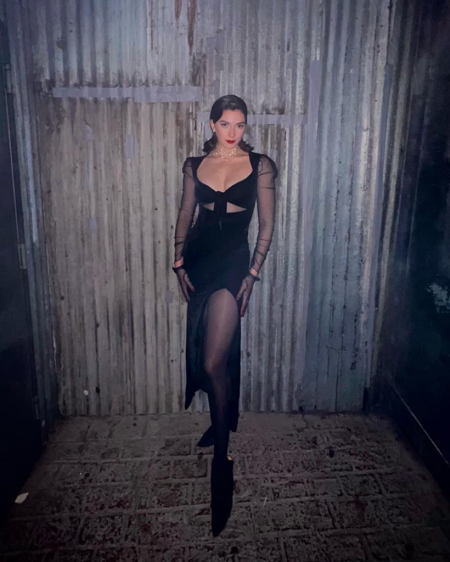Black Velvet Revolve Gown - Image 3