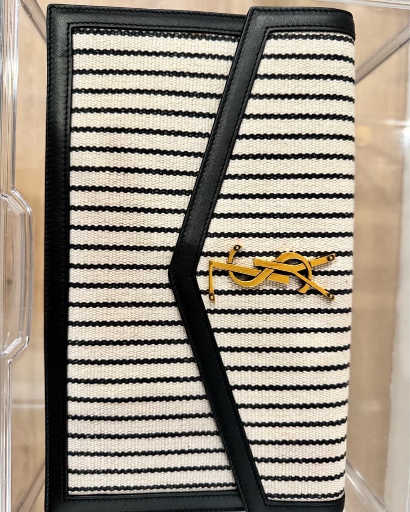 YSL Striped Clutch - Image 2