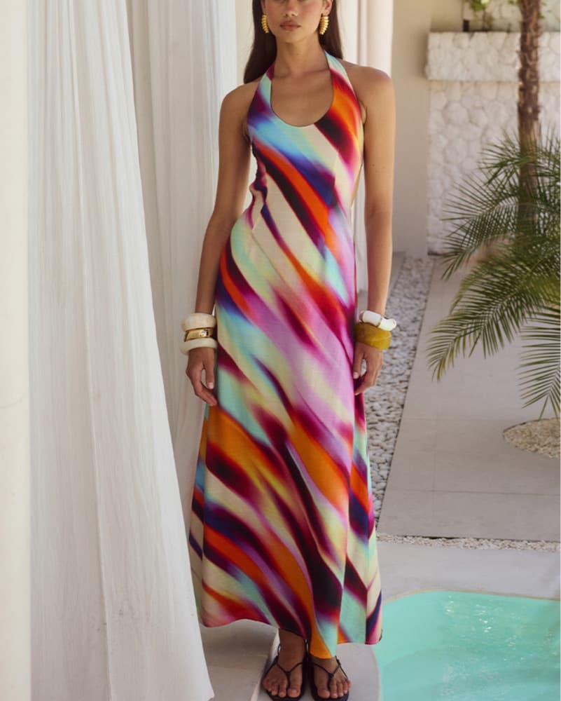 Runaway the Label Multicolor Maxi Dress - Image 1