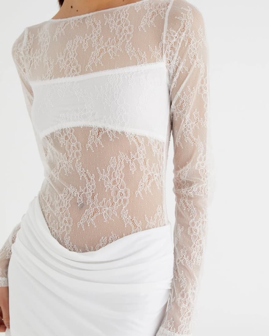 Benni Yana Lace Mini Dress - Image 6
