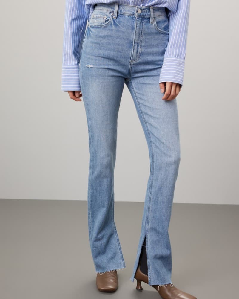 Relaxed Denim Jeans with Flared Legs - Image 3
