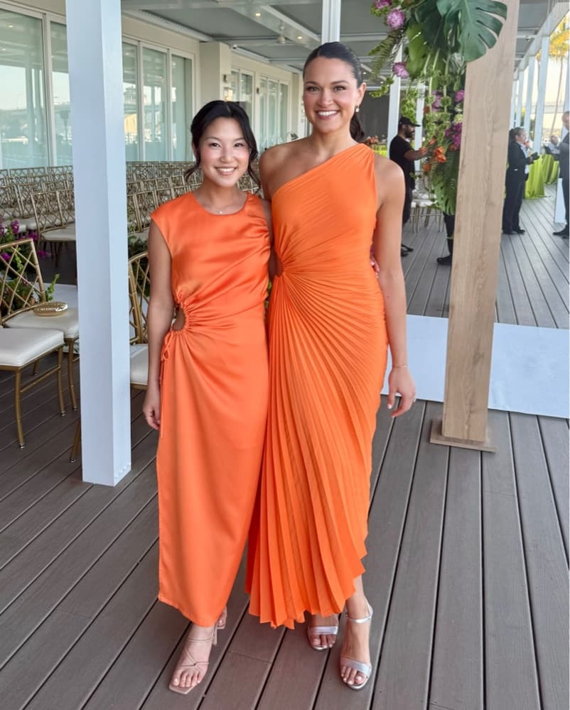ALC One-Shoulder Delfina Dress In Orange - Image 1