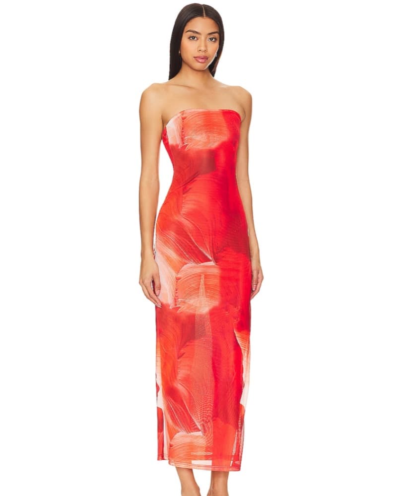 Maxi Red Dress Jamila - Image 1