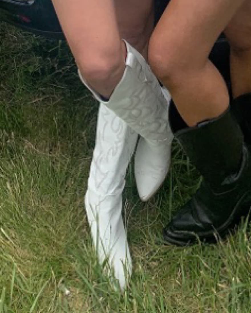 White Cowboy Boots  - Image 3