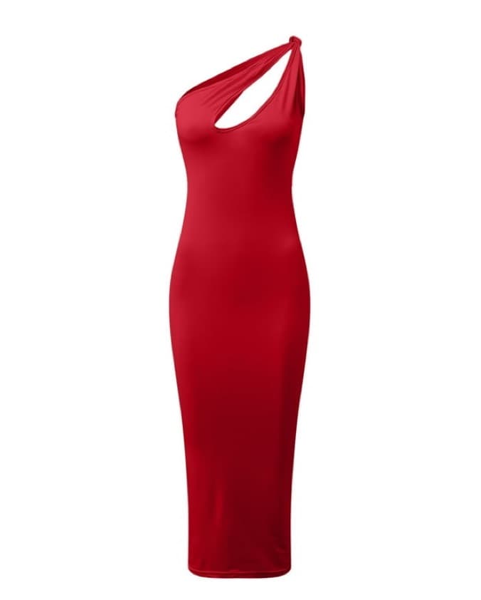 Red Cutout Dress - Image 1