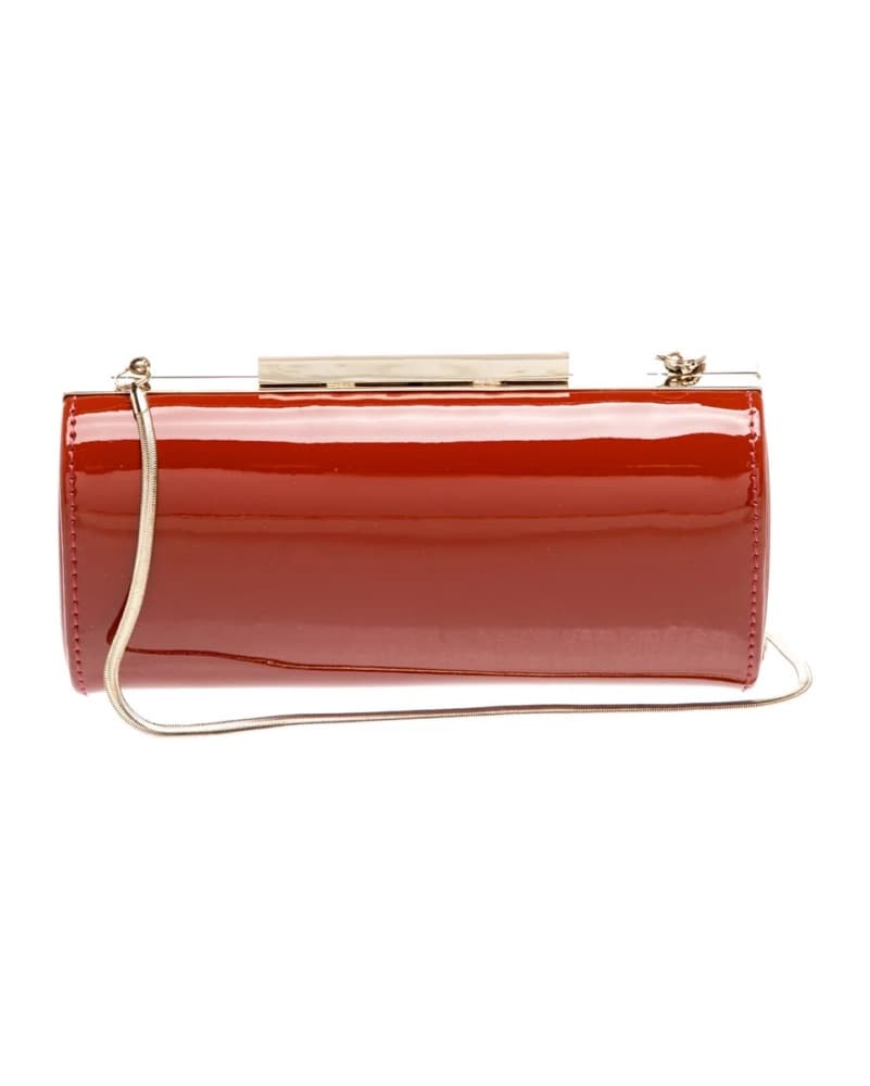 L.K. Bennett Orange Patent Clutch - Image 1