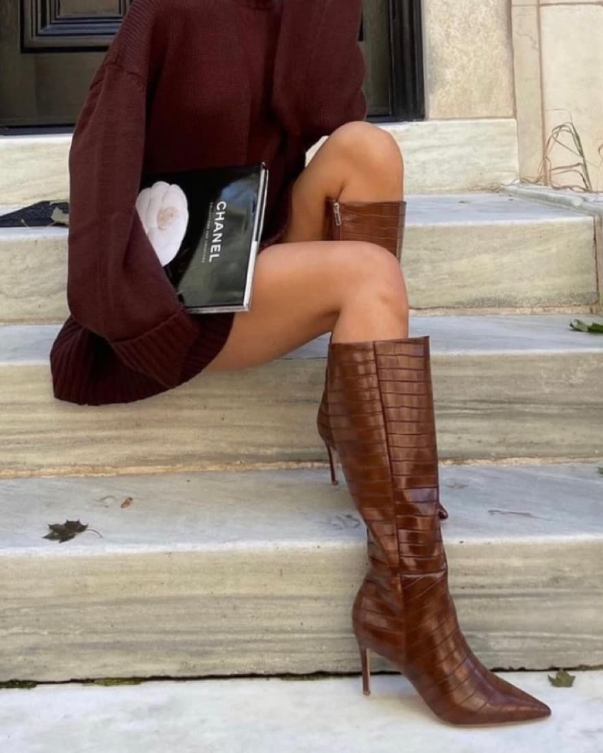 Khloy Brown Boots - Image 1