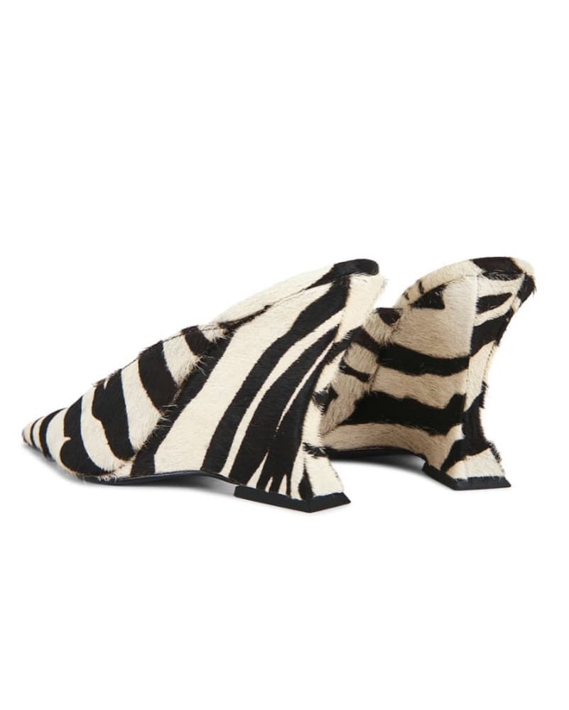 Sienna Mule Pump In Zebra  - Image 2