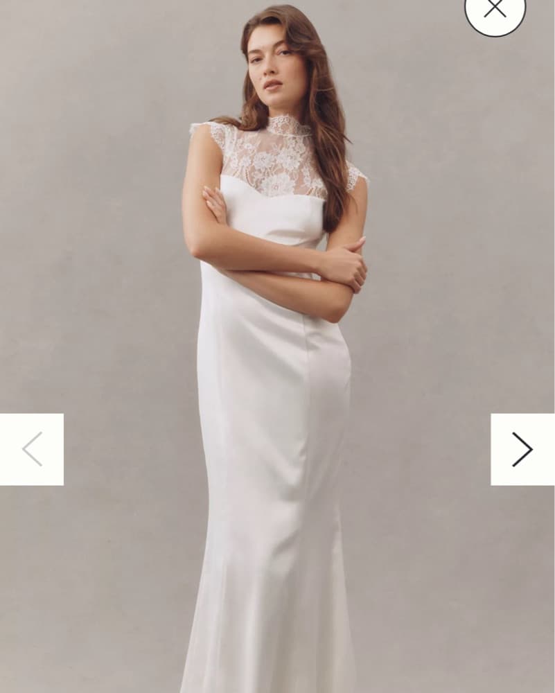 Anthropologie Bridal Lace + Satin Dress - Image 1