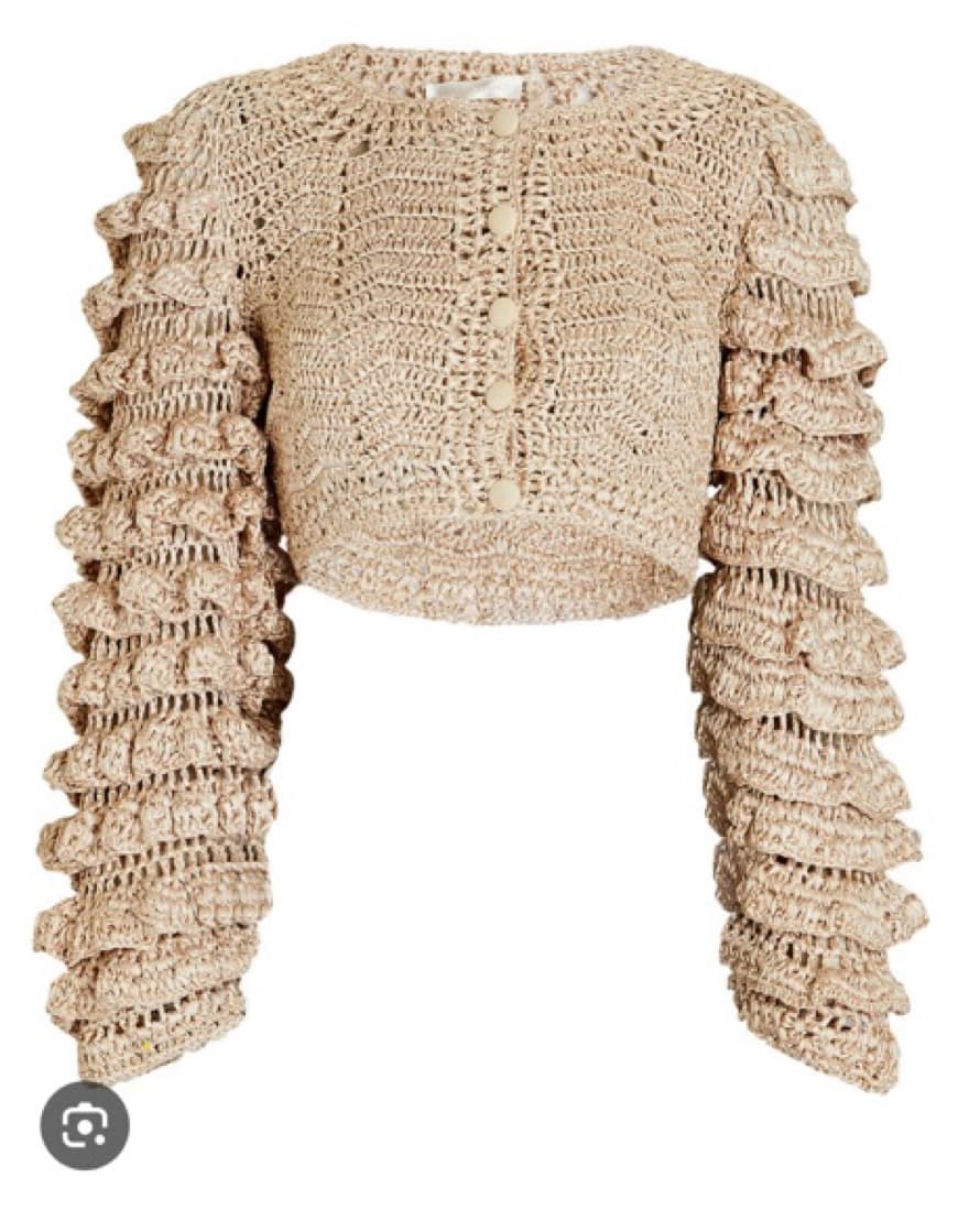 LoveShackFancy Junice Crop Cardigan - Image 2