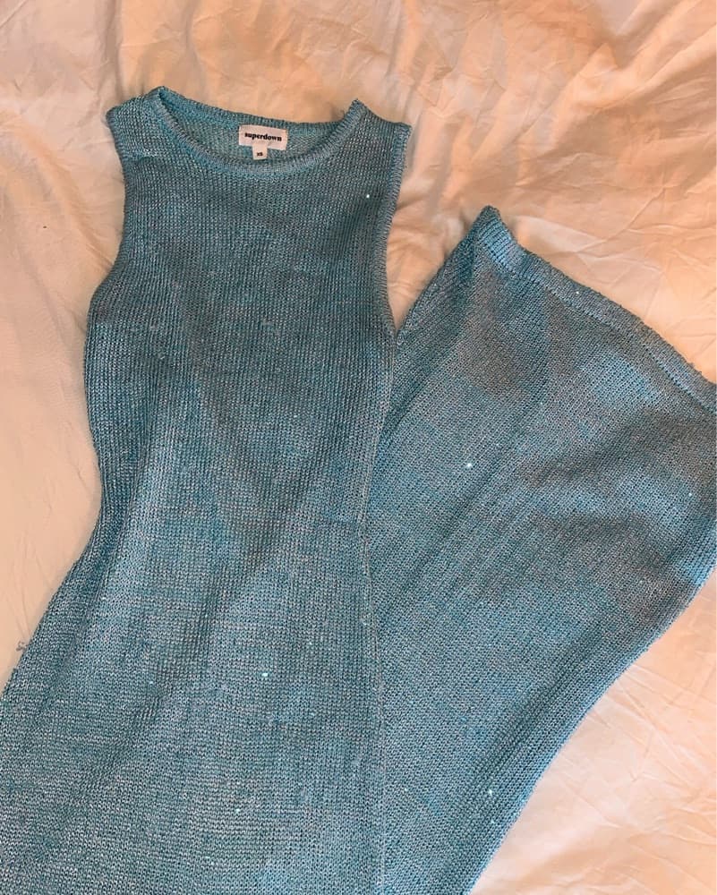 Sparkly Light Blue Maxi - Image 1