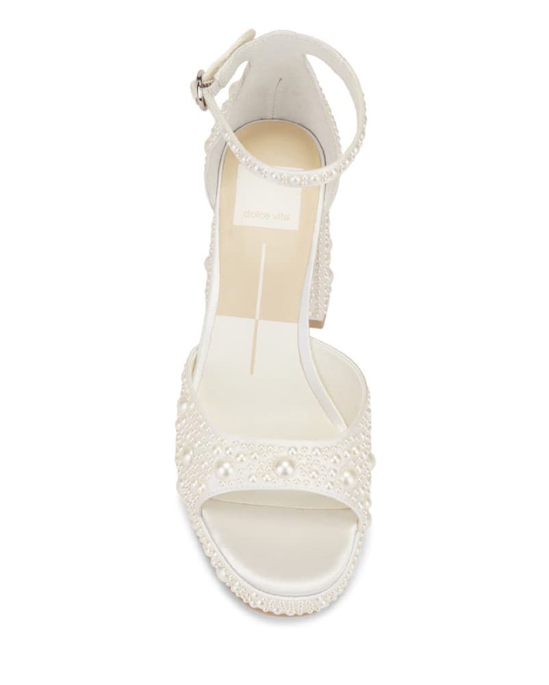 Pearl White Platform Heels  - Image 3