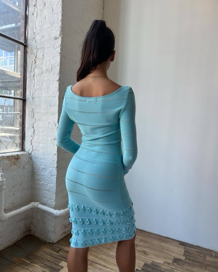 Christian Dior Longsleeve Knit Dress - Image 3