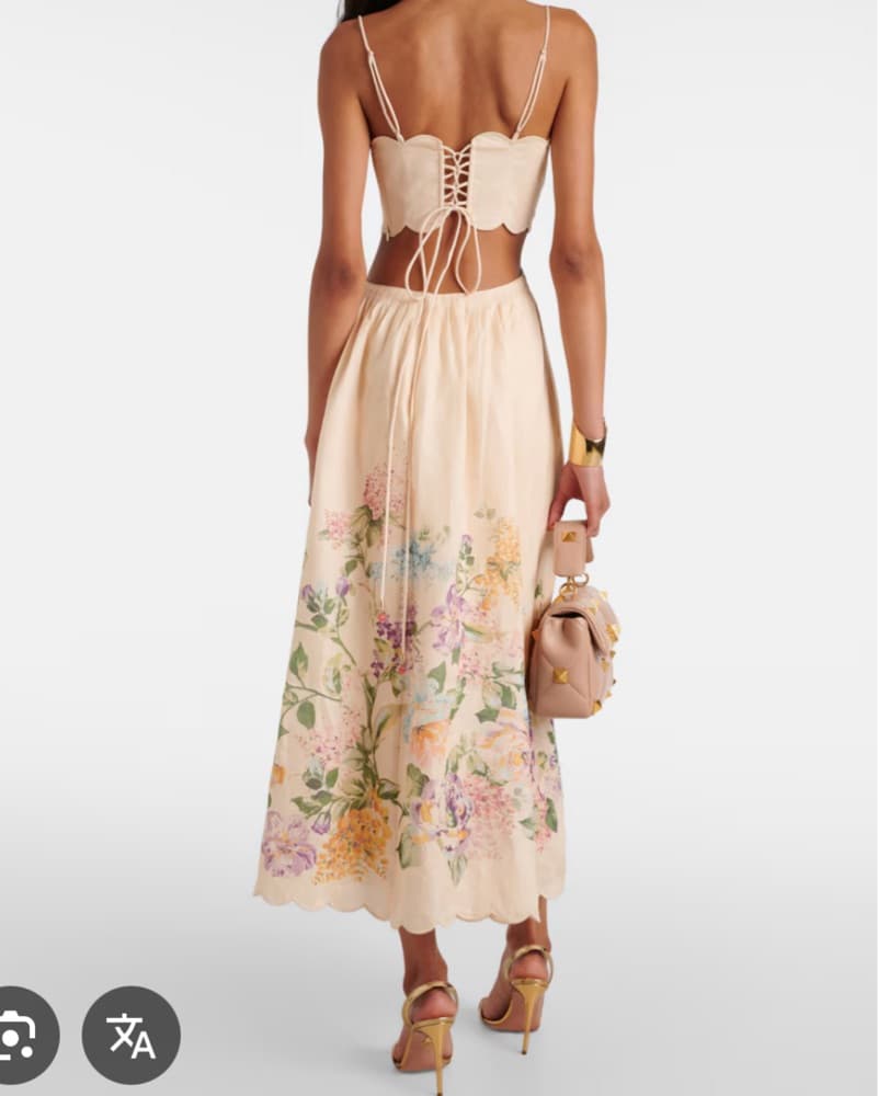 Zimmerman Cut Out Midi Dress  - Image 3