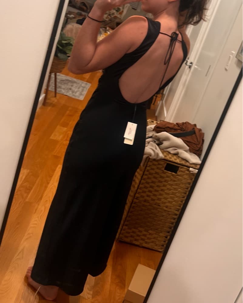 Draped High Neck Shell Dress - Image 6