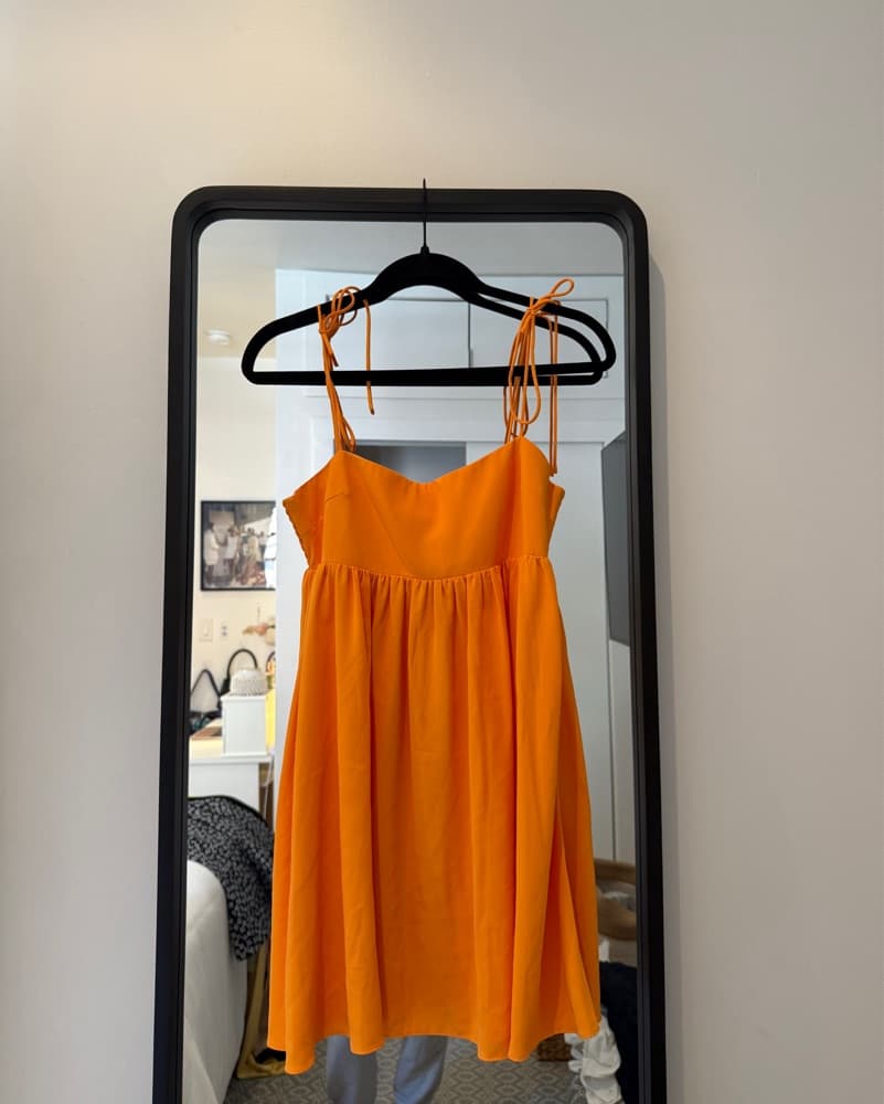 Vibrant Orange Sundress - Image 2