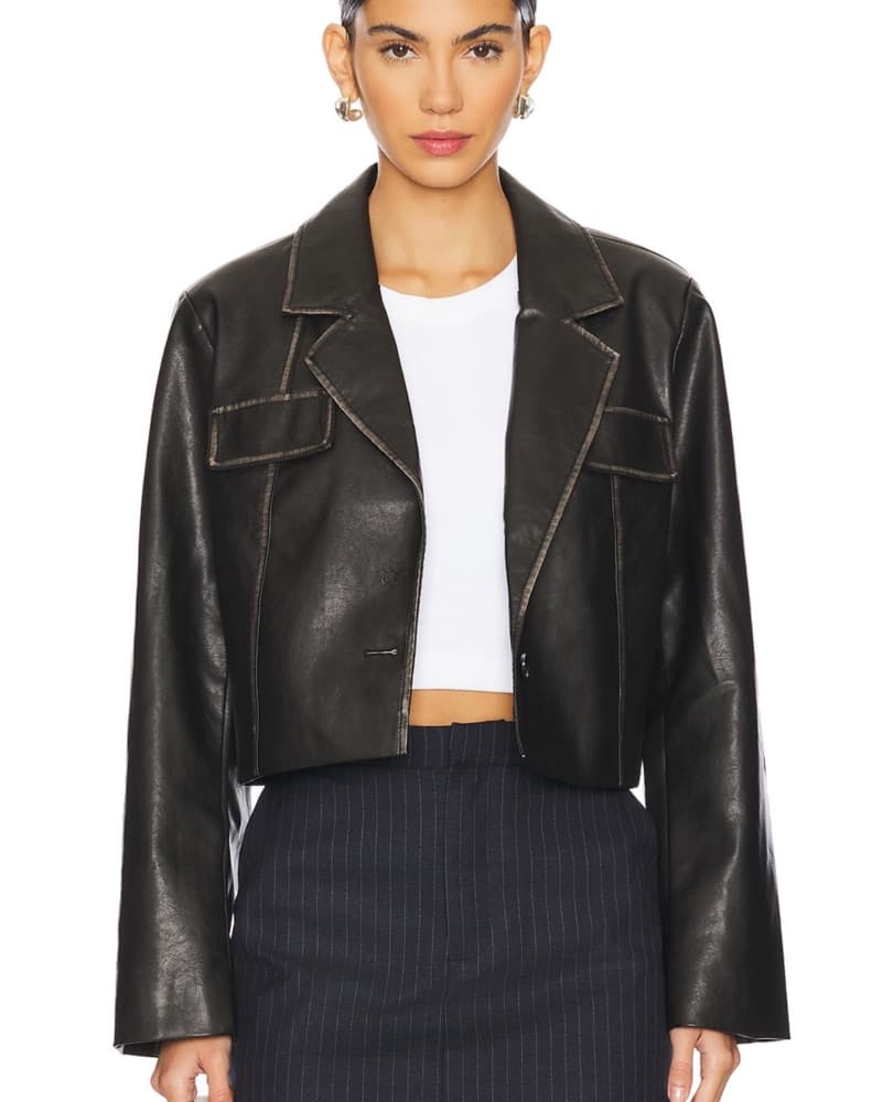 Blakely Faux Leather Jacket - Image 2
