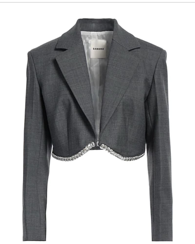 Sandro Cropped Blazer - Image 1
