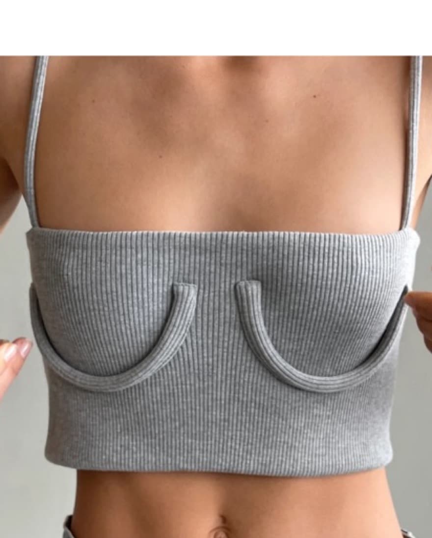 Orseund Iris TUBE TANK HEATHER GREY XS - Image 7
