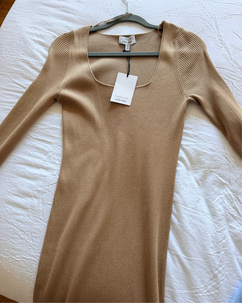 & Other Stories Ribbed Midi Dress - Image 2