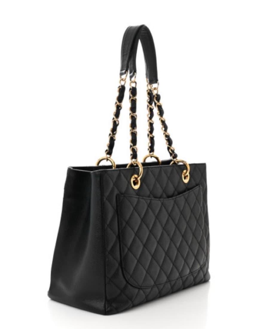 Chanel caviar Bag Black With Gold finish - Image 2