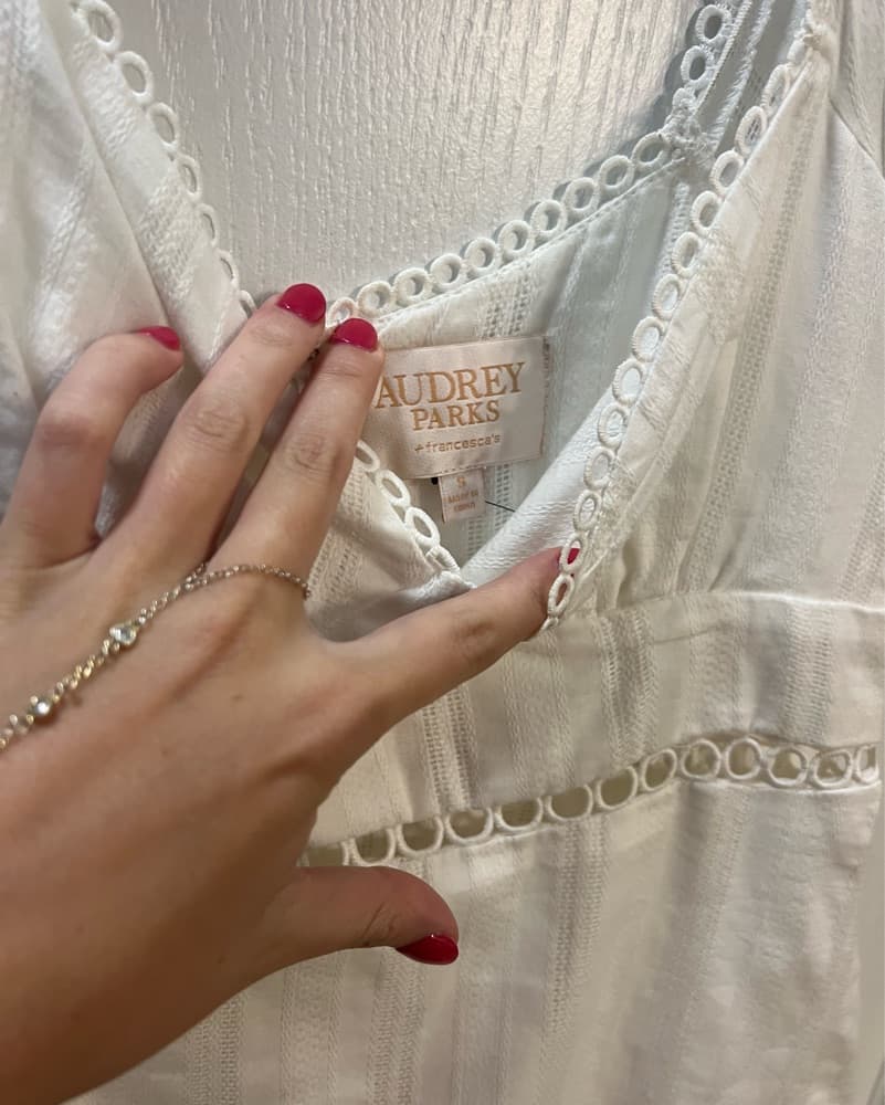 White Ruffle Dress - Image 2