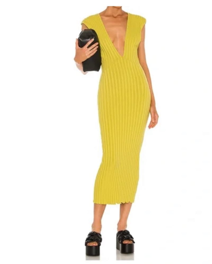 SIMONMILLER Jago Dress In kiwi - Image 2