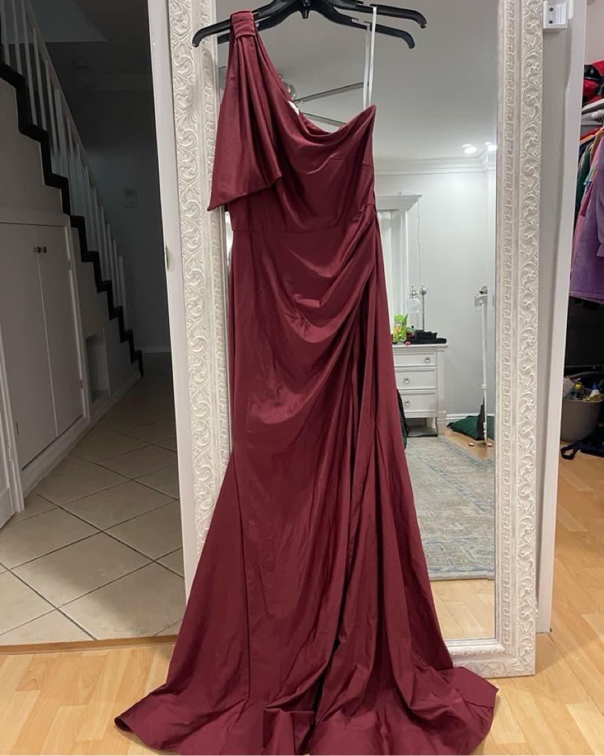Cynthia & Sahar 1 Shoulder Mermaid Dress - Image 2
