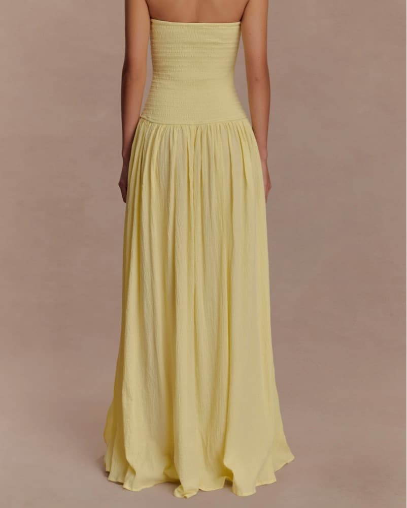 Vibrant Yellow Maxi Dress - Image 2