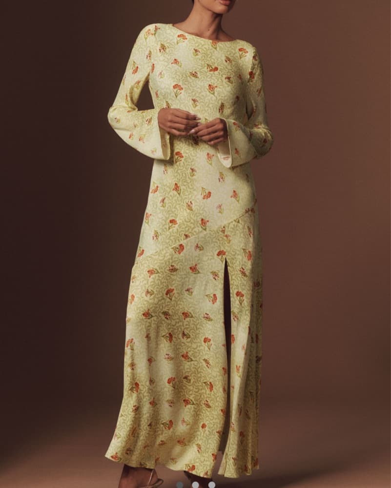 BHLDN Dani Longsleeve Open-back Dress - Image 1