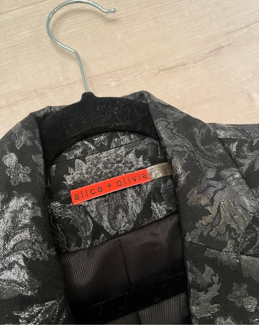 Alice & Olivia Cuffed Shawl Blazer - Image 4