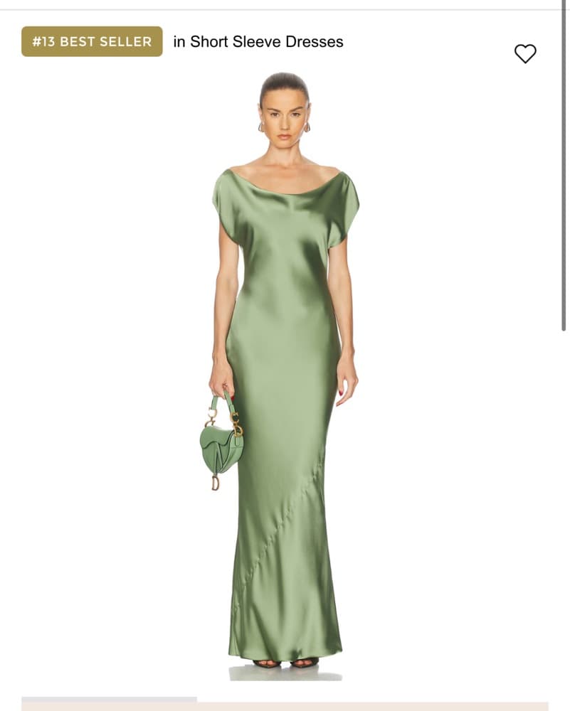 Norma Kamali Cap Sleeve Maria Gown - Image 1
