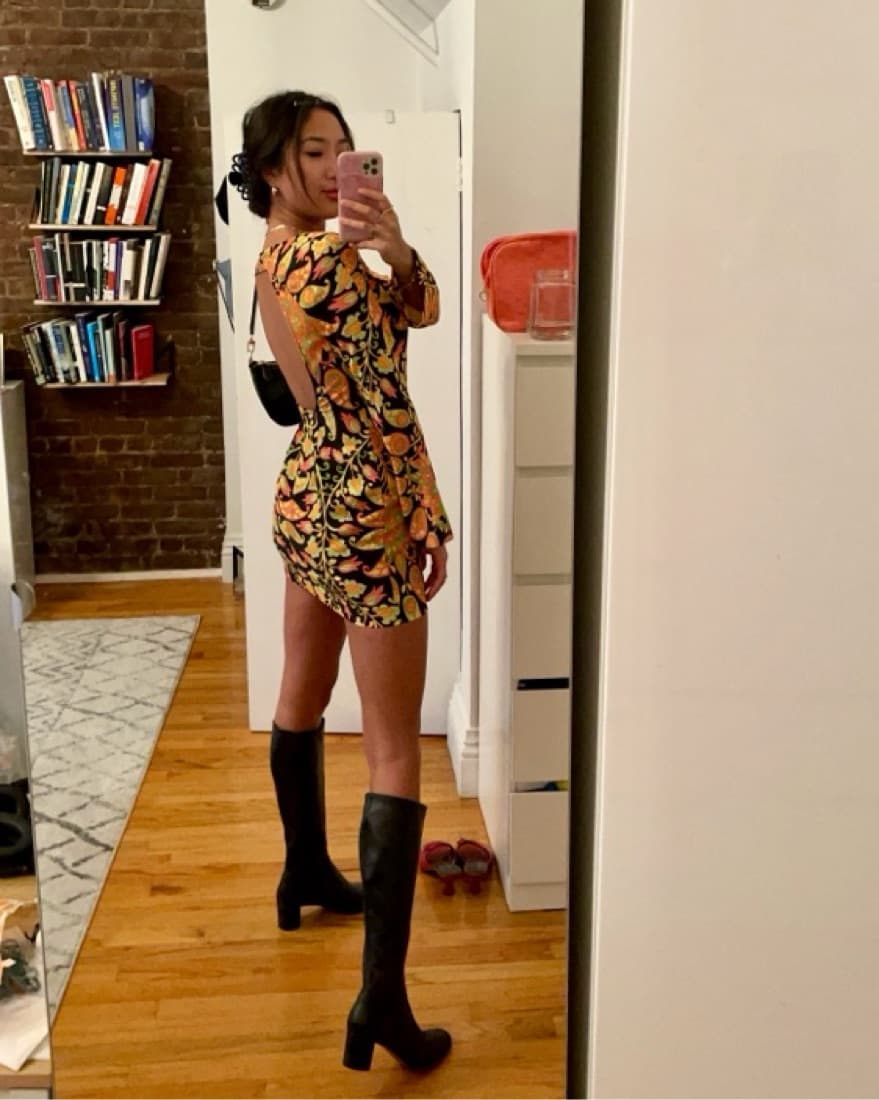 Backless Flower Minidress - Image 2