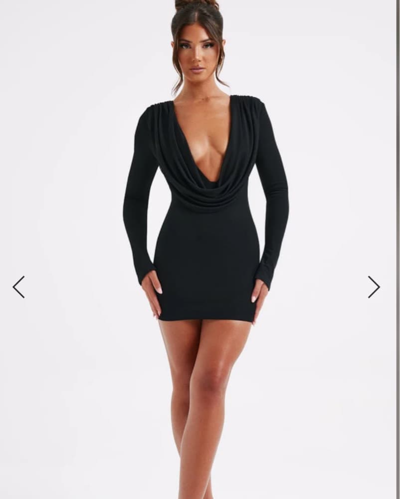 Low Cut Mini Dress - Image 3