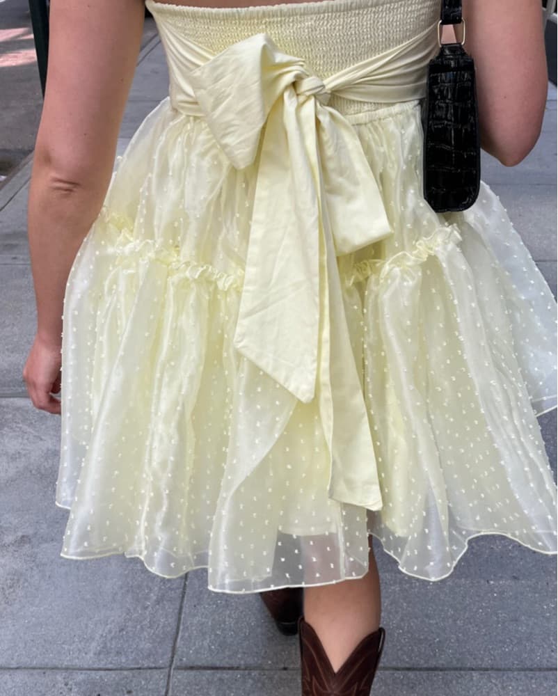 Free People Summer Puff Mini Dress - Image 4