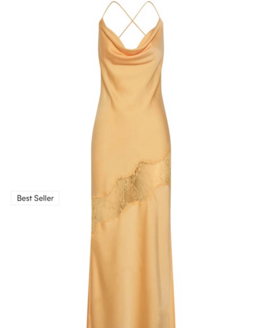 Meshki Lace Detail Satin Maxi Dress  - Image 1