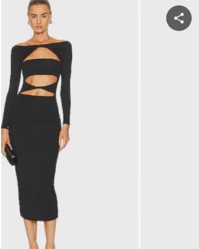 🖤SER.O.YA Lotus Cutout Midi Dress  - Image 1