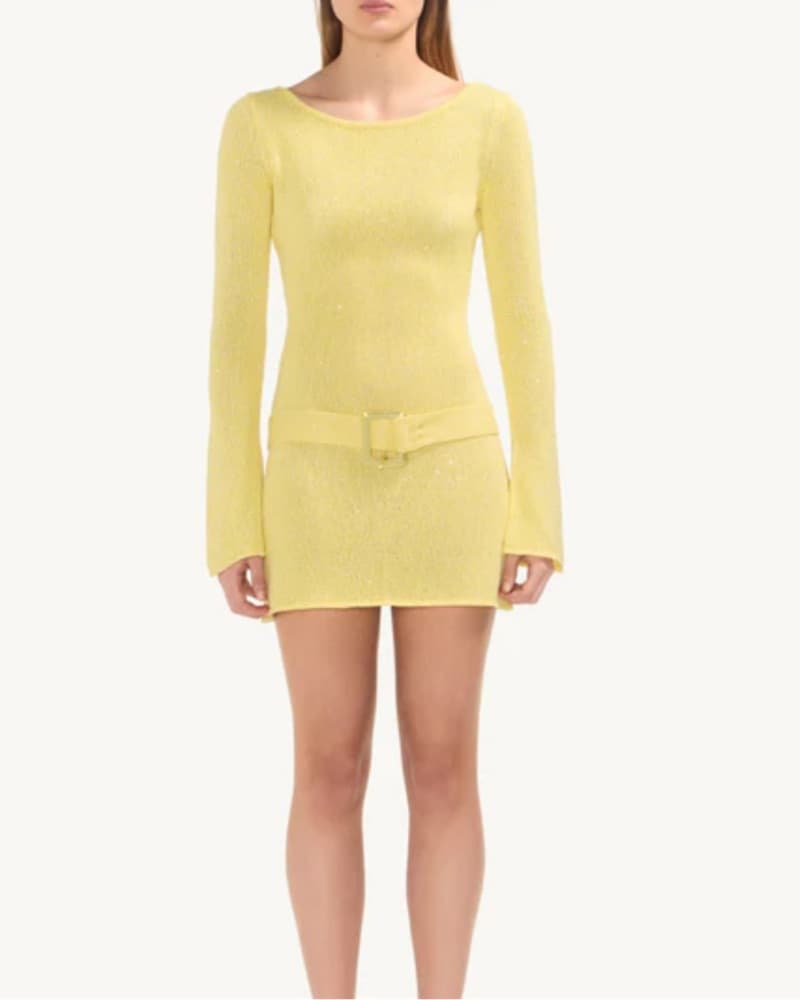 Asta Resort Yellow Maya Mini Dress - Image 1