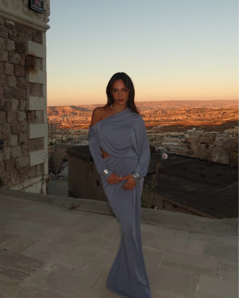 Asos Blue Maxi Gown - Image 1