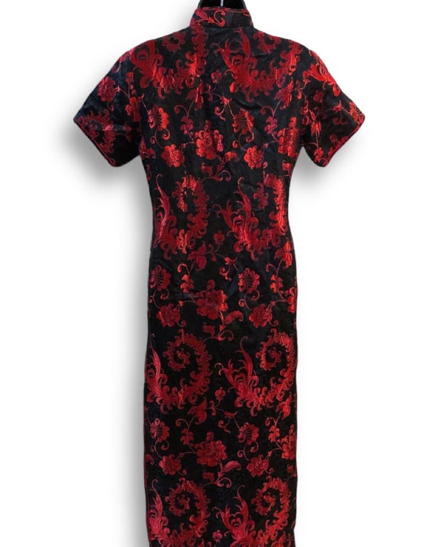 Vintage Chinese Brocade Cheongsam Dress - Image 6