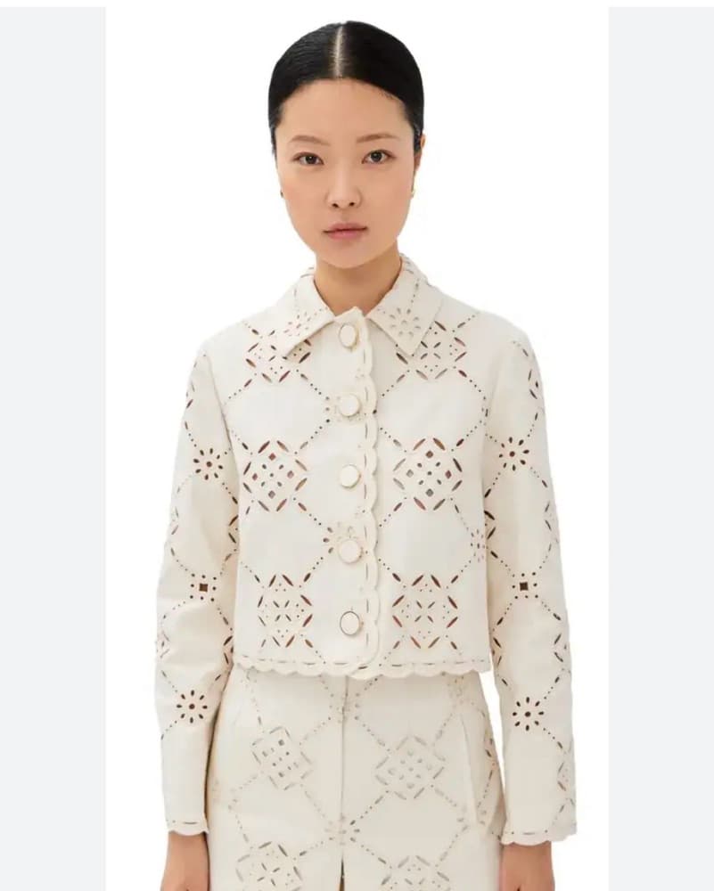 Veronica Beard Adelaide Eyelet Jacket 4 - Image 4