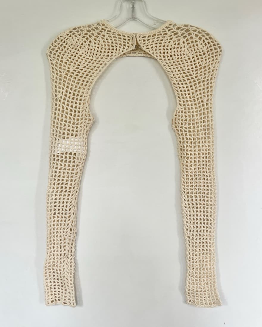 Dion Lee cream bone knit crochet bolero  - Image 2