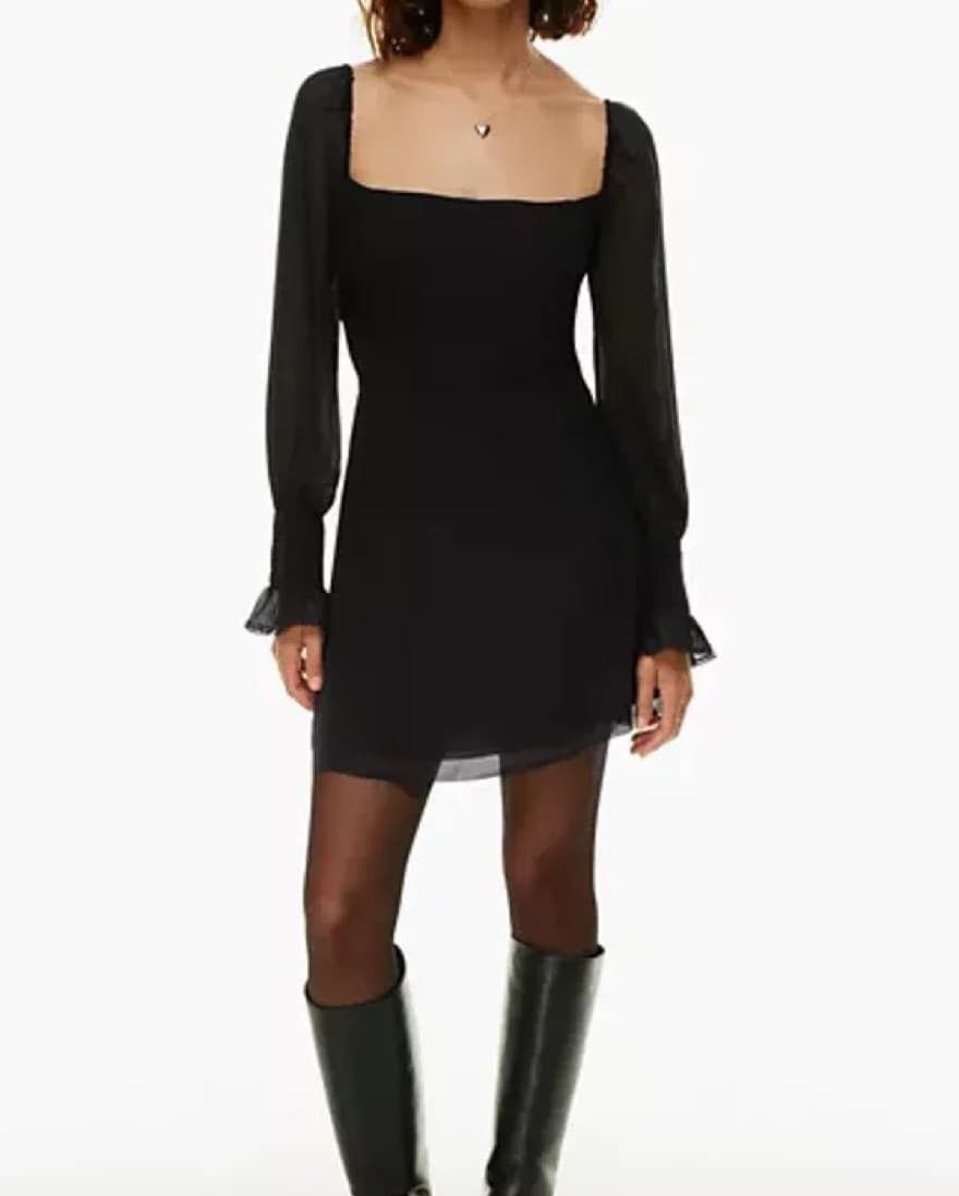 Aritzia Black Mini Dress - Image 2