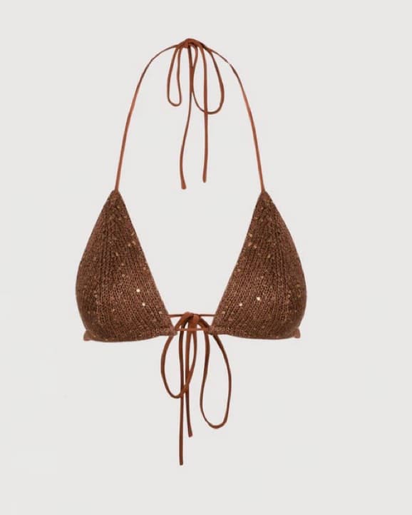 Asta Resort Brown Sequin Bikini Set - Image 6