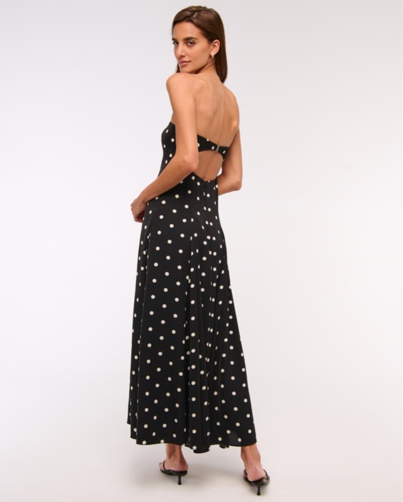 Godet Clasp Back Midi Dress - Image 2