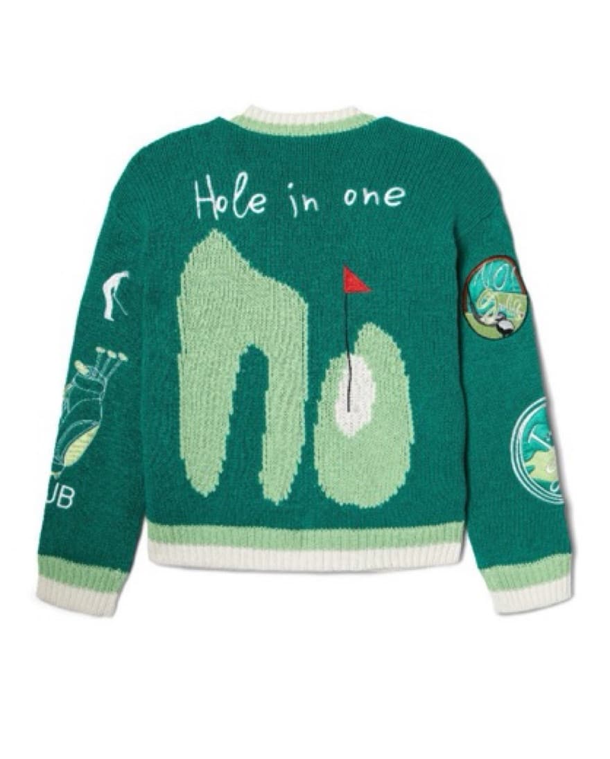 No! Jeans Gone Golfing Cardigan - Image 2