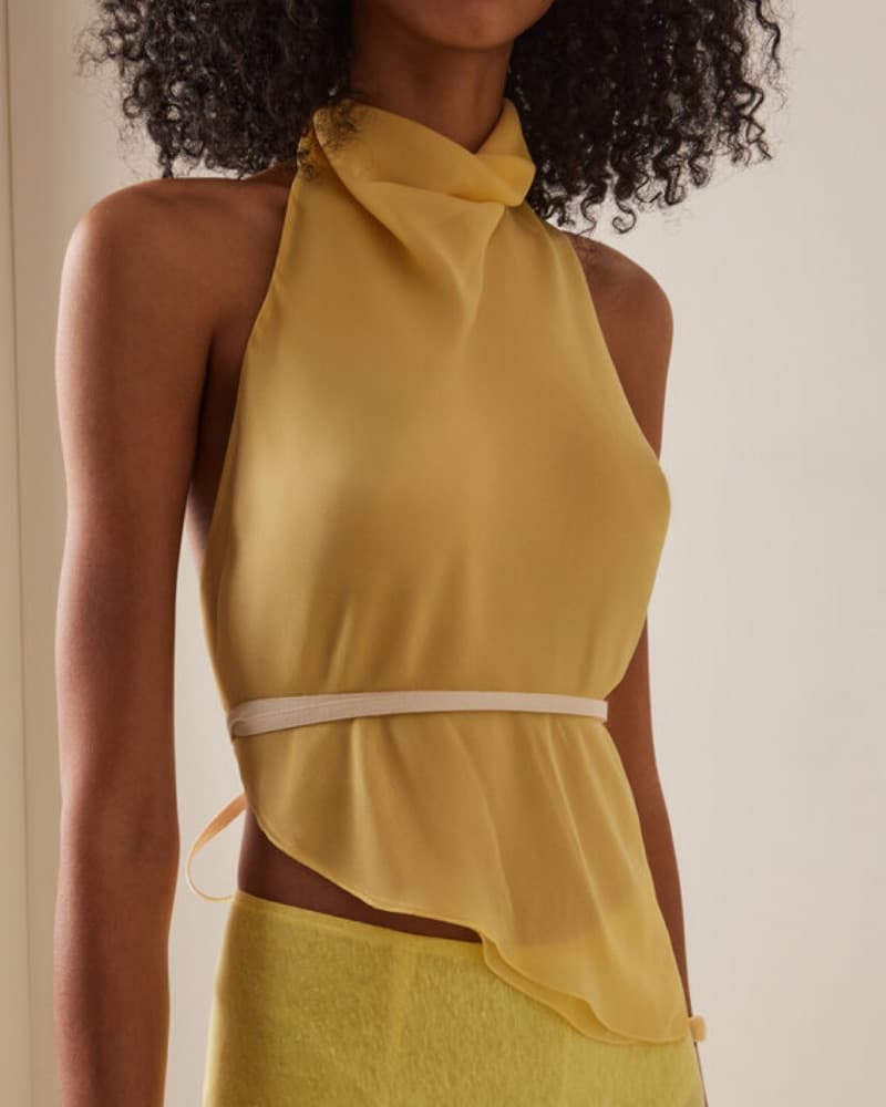 Tae Park Kite Top in Mango - Image 3