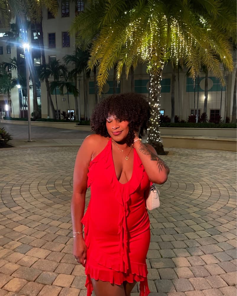 Red Flirty Dress - Image 1