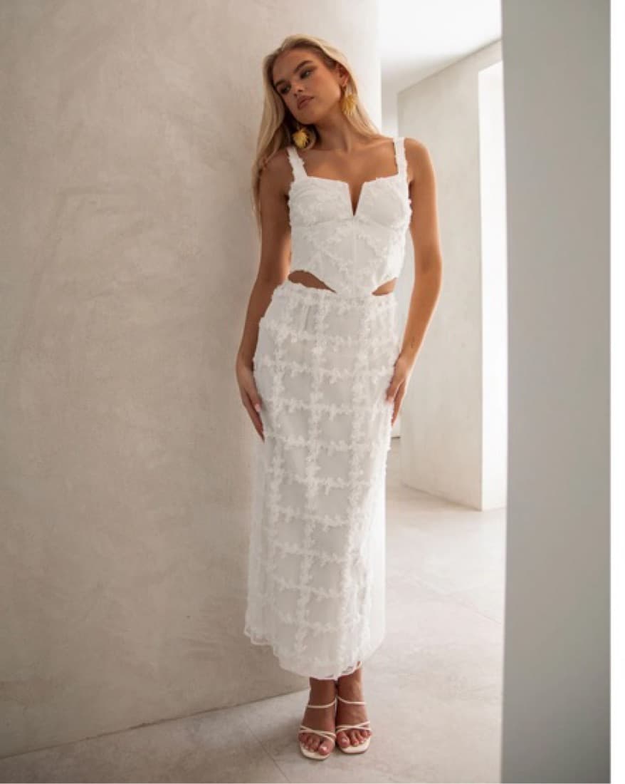 White Top & Skirt Set - Image 1
