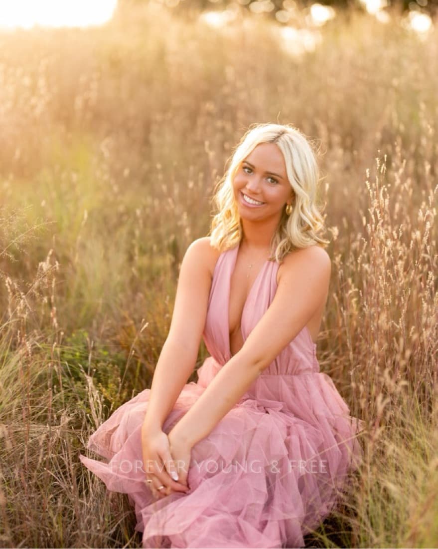 Maxi Halter Pink Dress Sheer - Image 4